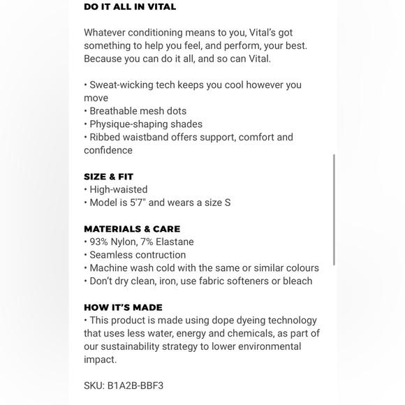 Gymshark Vital Seamless 2.0 Leggings - Picture 6 of 6